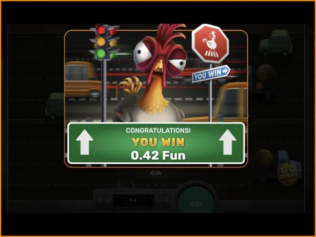 Handlungsidee und Konzept des Spiels Chicken Crash