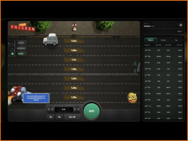 Was passiert, wenn man bei Chicken Crash die Verbindung verliert
