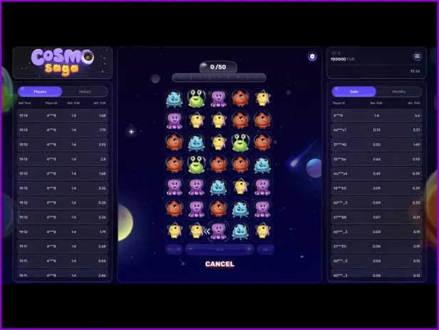 Wie die Steuerung und das Gameplay von Cosmo Saga funktionieren