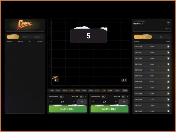 Automatisches Wetten und automatischer Cashout bei Crash