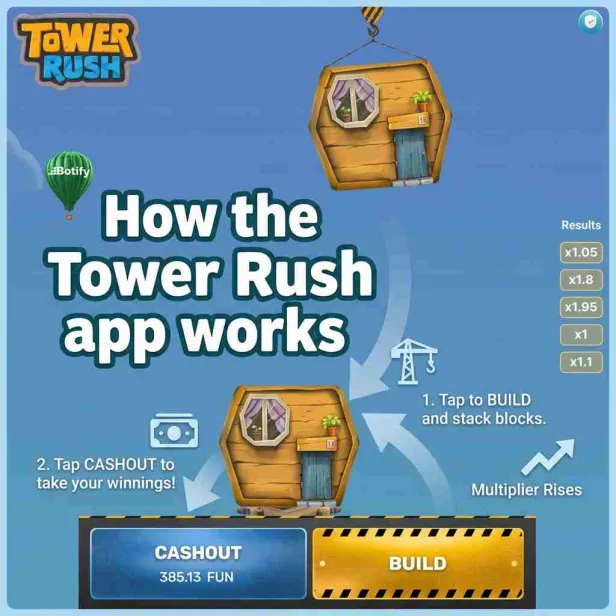 Wie die Tower Rush App funktioniert