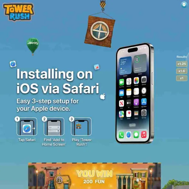 Installation von Tower Rush auf dem iPhone