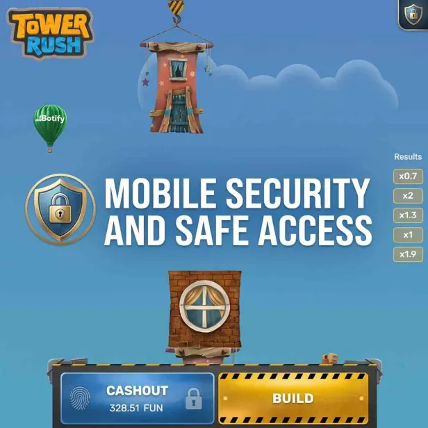 Sicherheit der Tower Rush App