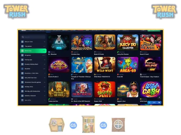So spielen Sie den Spielautomaten Tower Rush bei 1win