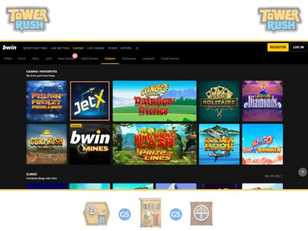 Как играть в слот Tower Rush на Bwin