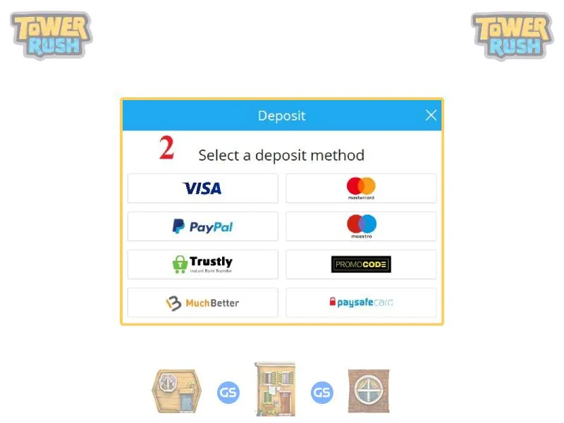 Wie man eine Einzahlung für Tower Rush Galaxsys bei SportingBet macht
