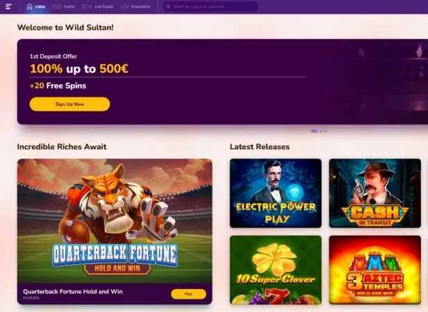 Tower Rush auf der Wild Sultan Website spielen