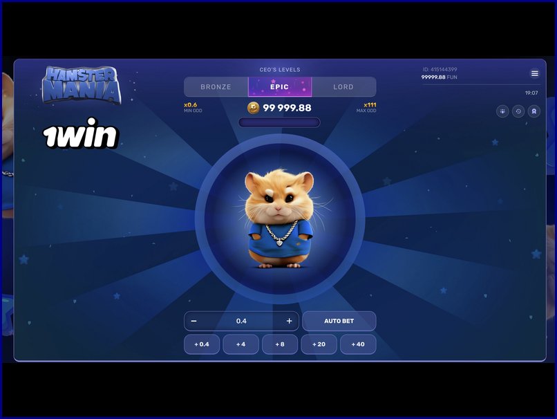 Modo de apuesta automática en Hamster Mania
